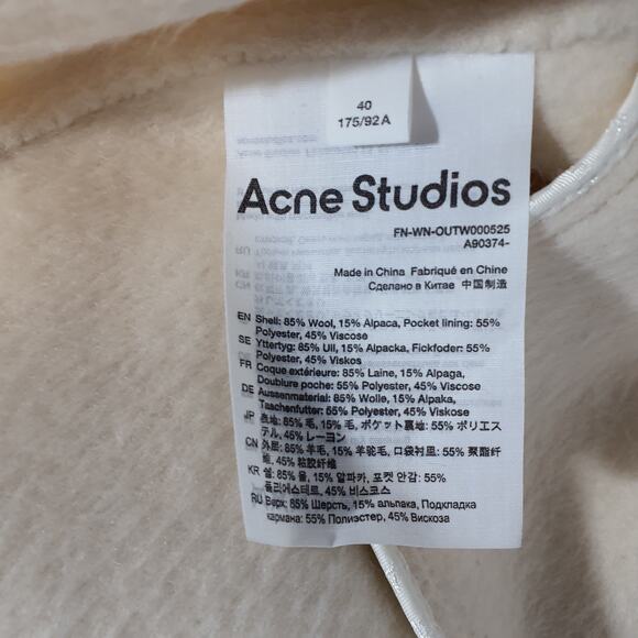 Acne Studios Belted Coat Size 10 - Picture 6 of 6